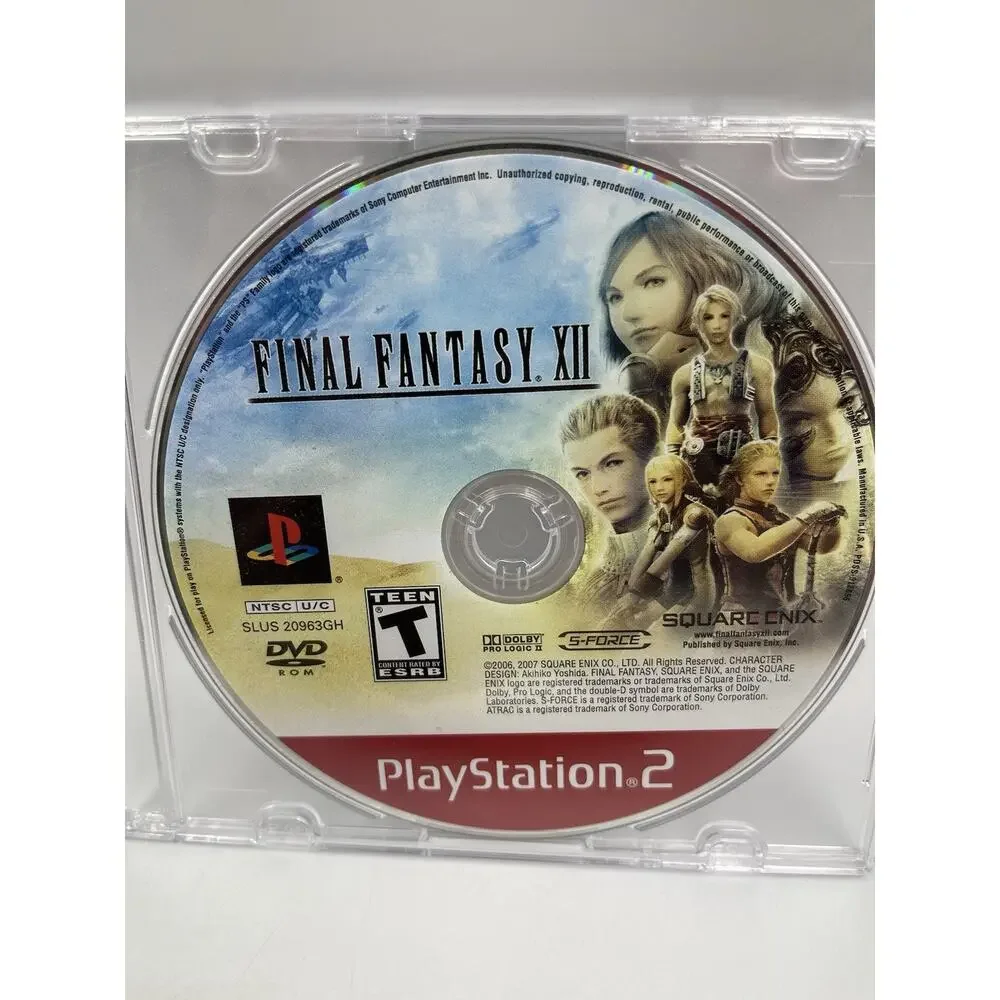 Final Fantasy XII (Sony PlayStation 2, 2006) PS2 Disc